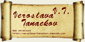 Veroslava Tanackov vizit kartica